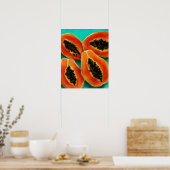 Papaya Fine Art Poster Wall Decor (Keuken)