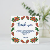 Papaya Fruit Doux Carte de remerciements d'été fra (Debout devant)