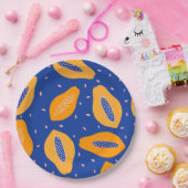 Papaya-fruitpatroon Papieren Bordje (Feest)