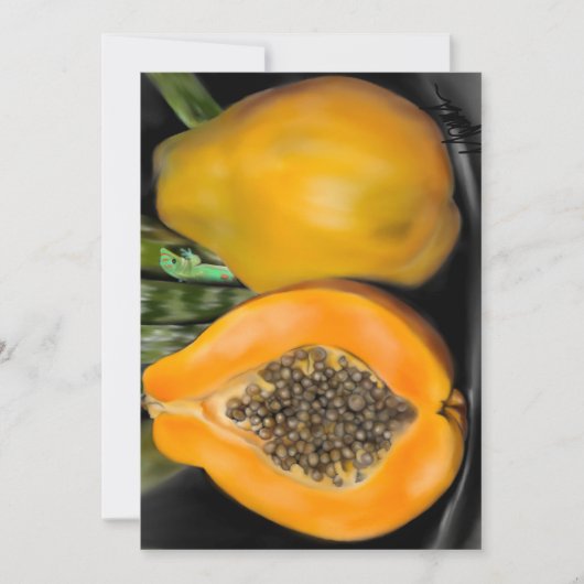 Papaya Gecko Kaart (Voorkant)