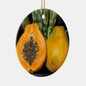 Papaya Gecko Keramisch Ornament (Rechts)