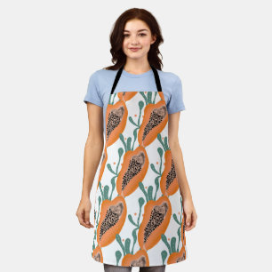 Papaya Hand Tropisch Fruit Patroon Schort
