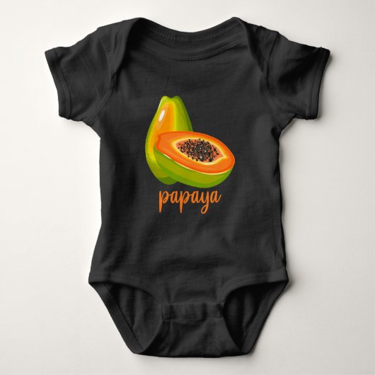 Papaya Lover Vegan Summer Fruit Romper (Voorkant)