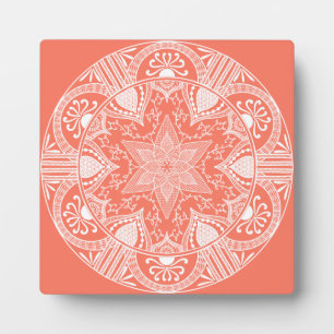 Papaya Mandala Fotoplaat