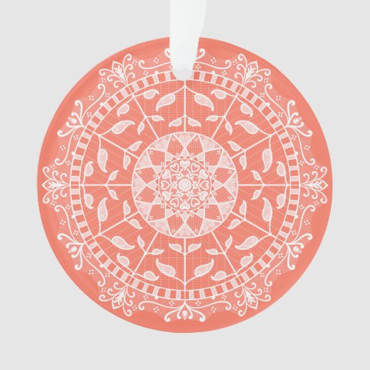 Papaya Mandala Ornament (voorkant)