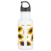 Papaya snijdsels waterfles  (Achterkant)