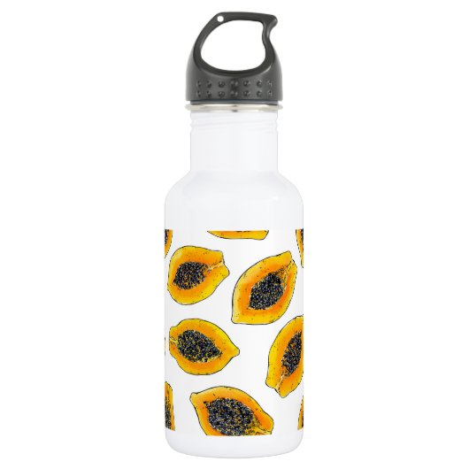 Papaya snijdsels waterfles  (Voorkant)