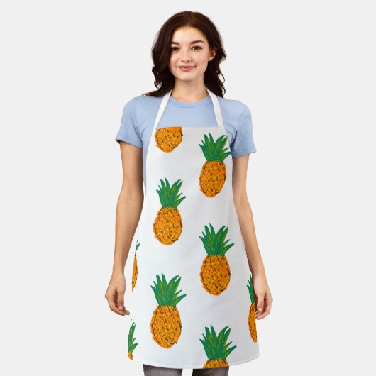 Papaya's All-Over Print Apron, medium Schort (Gedragen)