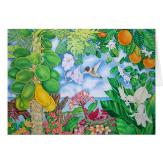Papayas met Hummingbird