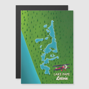 Pape-meer Letland kaart