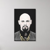 Pape noir sur toile (Recto)