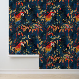Papegaai Ara Tropische Jungle Behang