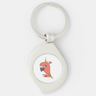 Papegaai ASL I Love You – Deaf Culture Design Sleutelhanger