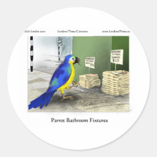 Papegaai Badkamer Accessoires T-shirts Mokken Kaar Ronde Sticker