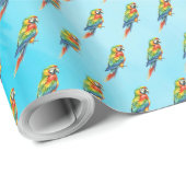Papegaai Cadeaupapier (Rol Hoek)