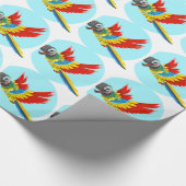 papegaai cadeaupapier (Hoek)