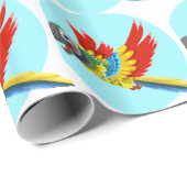 papegaai cadeaupapier (Rol Hoek)