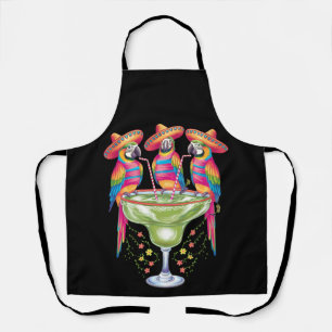 Papegaai Cinco De Mayo Grappig Drinken Mexicaans F Schort