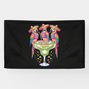 Papegaai Cinco De Mayo Grappig Drinken Mexicaanse  Spandoek