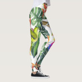Papegaai en kolibrie tropisch leggings (Rechts)