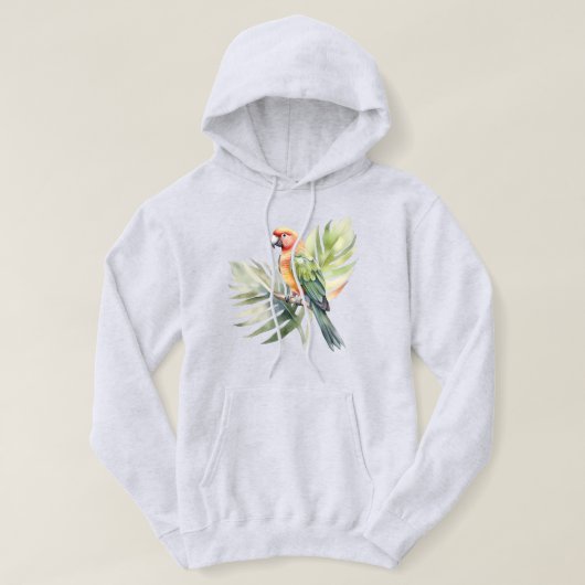 Papegaai Hooded Sweatshirt (Design voorkant)