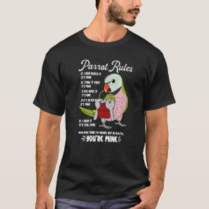 Papegaai Huis Regels Het Is Van Mij Snor Parkiet T-shirt