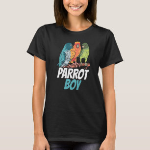 Papegaai Jongen Leuk Dier Huisdier Papegaaien T-shirt