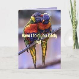 PAPEGAAI JUBILEUM/VERLIEFDHEIDSKAART BEDANKKAART