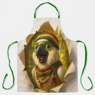 Papegaai Kookschort – Vrolijk Tropisch Design Schort