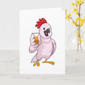 Papegaai met sap kaart (Gele Bloem)