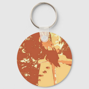 Papegaai Pop Art Sleutelhanger