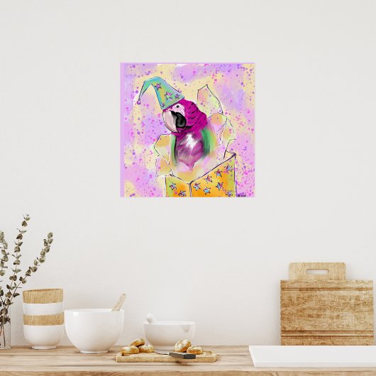 Papegaai Poster (Keuken)