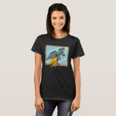Papegaai & Rex Reflectie I Zonnekonkoer T-shirt (Voorkant volledig)