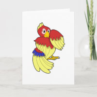 Papegaai rood geel