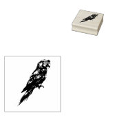 Papegaai Rubberstempel (Gestempeld)