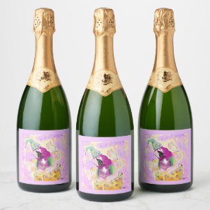 Papegaai Sparkling Wijnetiket