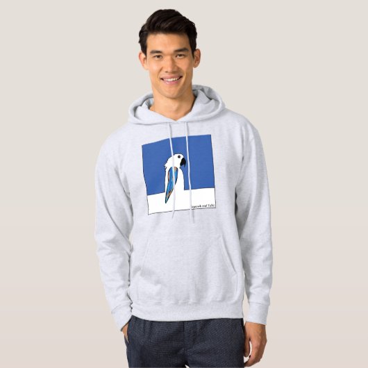 Papegaai Sweatshirt Blauw (Voorkant volledig)