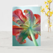 papegaai tulp kaart (Gele Bloem)