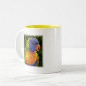 papegaai tweekleurige koffiemok (Voorkant links)