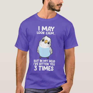Papegaai vogel in mijn hoofd Ik heb je 3 keer gebe T-shirt