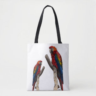 Papegaaien Custom All-Over-Print Tote Tas
