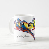  papegaaien koffiemok (Voorkant links)