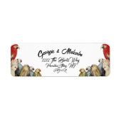 Papegaaien Vogels Retouradres Label (Voorkant)