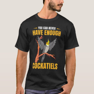 Papegaaienvogel Je kunt nooit genoeg cocktails heb T-shirt