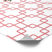  papegaaivogel op Retro Art Poster (Hoek)