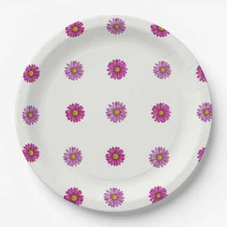Papeieren borden met madeliefjesbloemen papieren bordje
