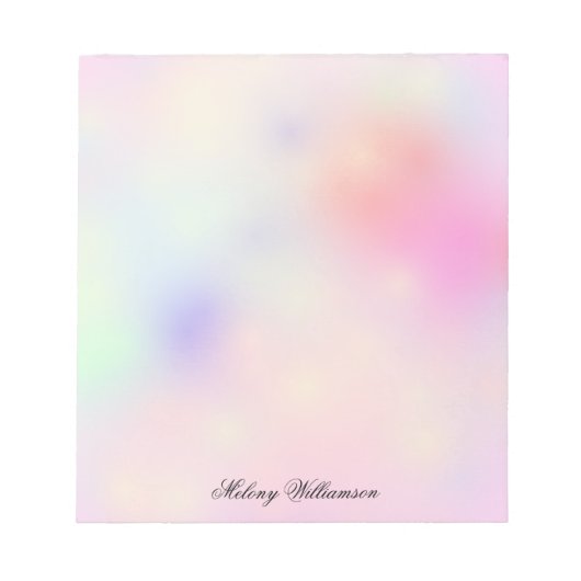 Papel Blush Roos Roze Lavender Marmer Aangepaste n Notitieblok (Voorkant)