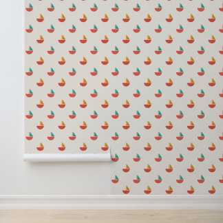 Papel de pared con patrón de barquitos pequeños behang