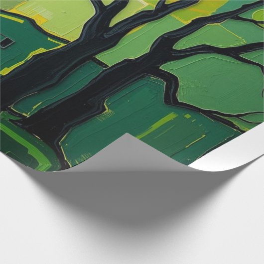 Papel de Presente com paisagem verde Cadeaupapier (Hoek)