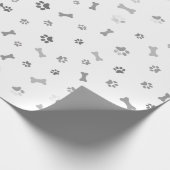 Papel de regalo con patas de perro cadeaupapier (Hoek)